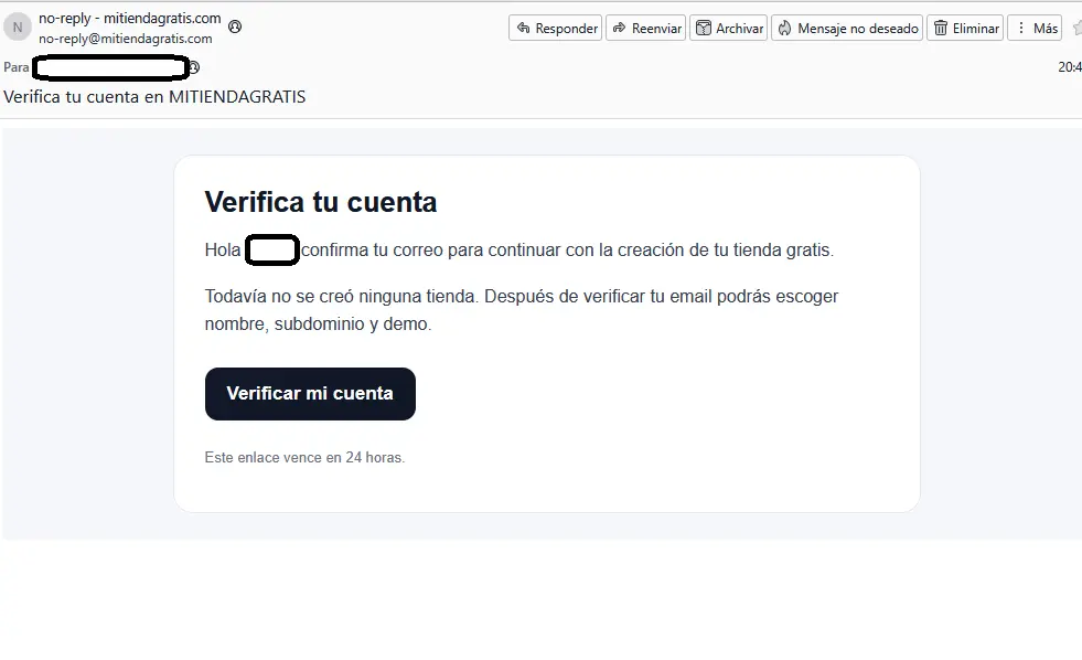 verifica tu cuenta