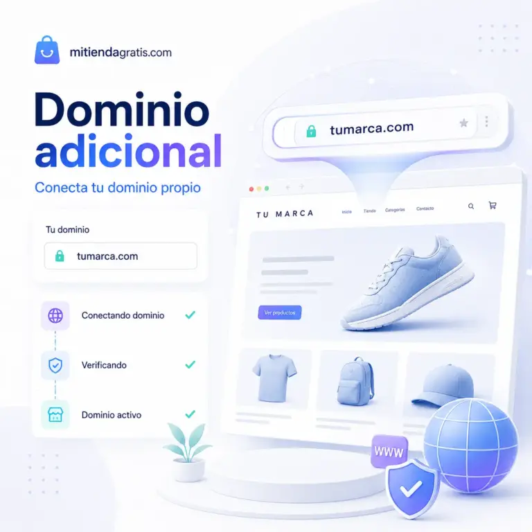 dominio adicional, MITIENDAGRATIS.COM, dominio, adicional, 51923037683, permite, crear, tienda, gratis, pocos, pasos, subdominio, incluido, plantillas, listas, catálogo, productos, carrito, checkout, medios